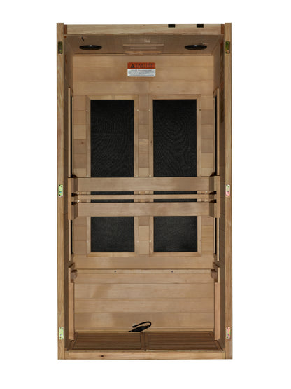 Maxxus "S-Line" Yoga 1-Person Ultra Low EMF FAR Infrared Sauna (MX-S106-01 Elite)