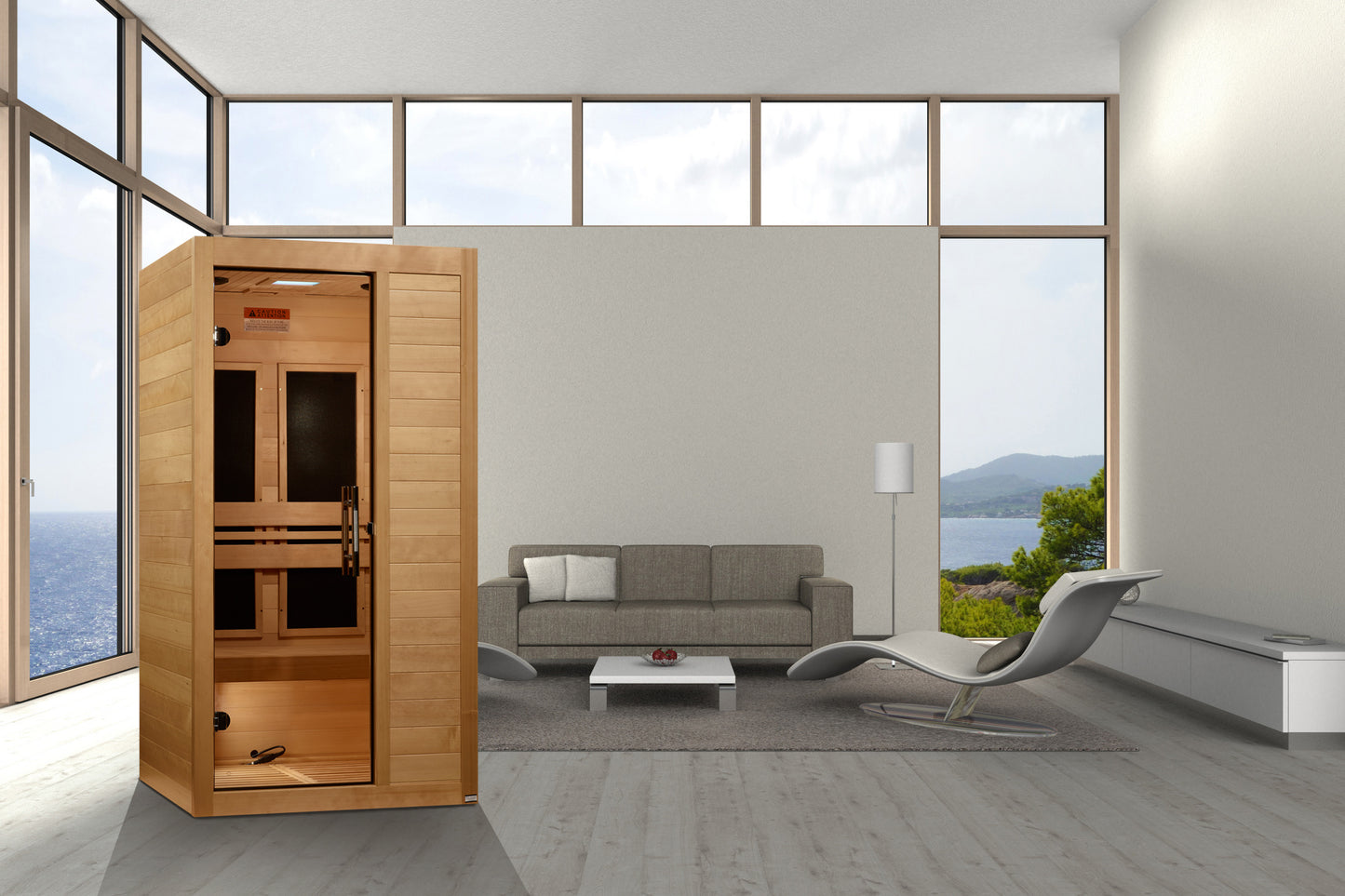 Maxxus "S-Line" Yoga 1-Person Ultra Low EMF FAR Infrared Sauna (MX-S106-01 Elite)