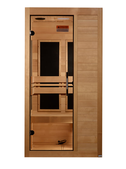 Maxxus "S-Line" Yoga 1-Person Ultra Low EMF FAR Infrared Sauna (MX-S106-01 Elite)