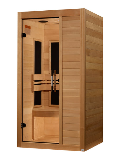 Maxxus "S-Line" Yoga 1-Person Ultra Low EMF FAR Infrared Sauna (MX-S106-01 Elite)