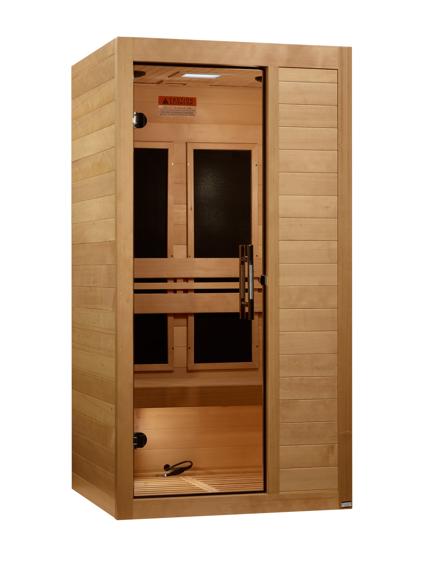 Maxxus "S-Line" Yoga 1-Person Ultra Low EMF FAR Infrared Sauna (MX-S106-01 Elite)