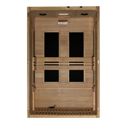 Maxxus "S-Line" Yoga 2-Person Ultra Low EMF FAR Infrared Sauna (MX-S206-01 Elite)