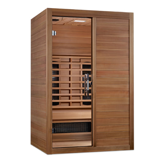 Maxxus "S-Line"Yoga 2-Person Full Spectrum Near Zero EMF FAR Infrared Sauna (MX-S206-01-FS-PC)