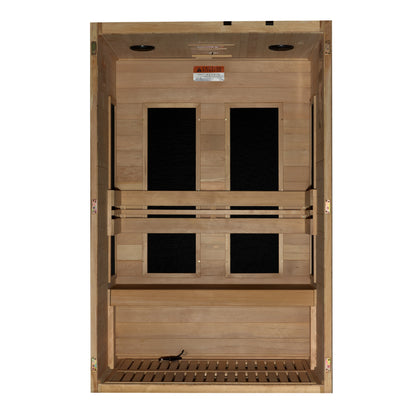 Maxxus "S-Line" Yoga 2-Person Ultra Low EMF FAR Infrared Sauna (MX-S206-01 Elite)