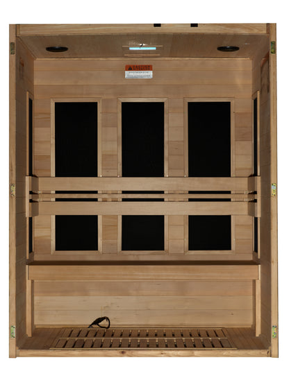 Maxxus "S-Line" Yoga 3-Person Ultra Low EMF FAR Infrared Sauna (MX-S306-01  Elite)