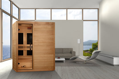 Maxxus "S-Line" Yoga 3-Person Ultra Low EMF FAR Infrared Sauna (MX-S306-01  Elite)