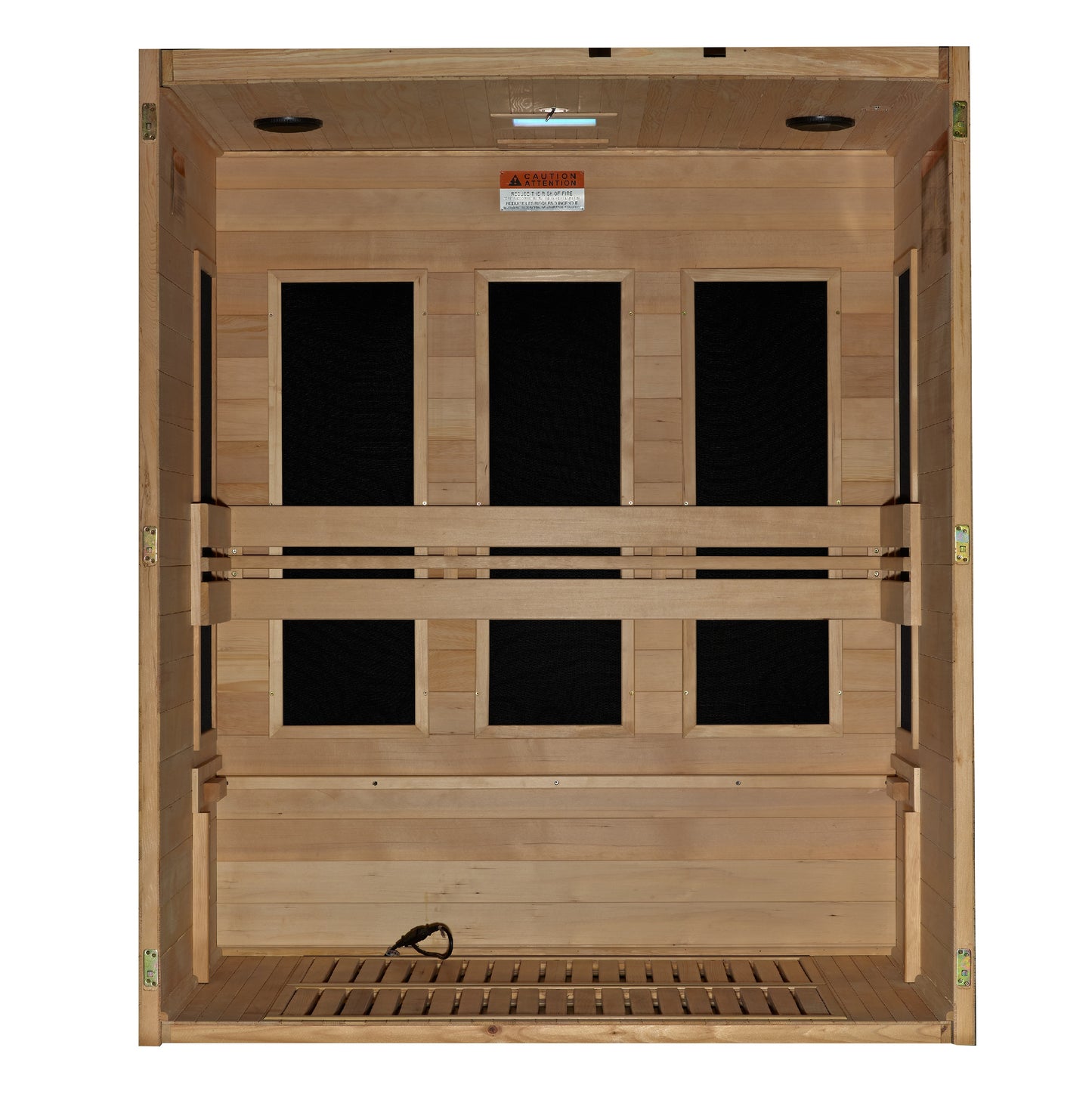 Maxxus "S-Line" Yoga 3-Person Ultra Low EMF FAR Infrared Sauna (MX-S306-01  Elite)