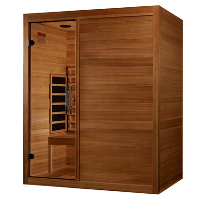 Maxxus "S-Line" Yoga 3-Person Full Spectrum Near Zero FAR Infrared Sauna (MX-S306-01-FS-PC)