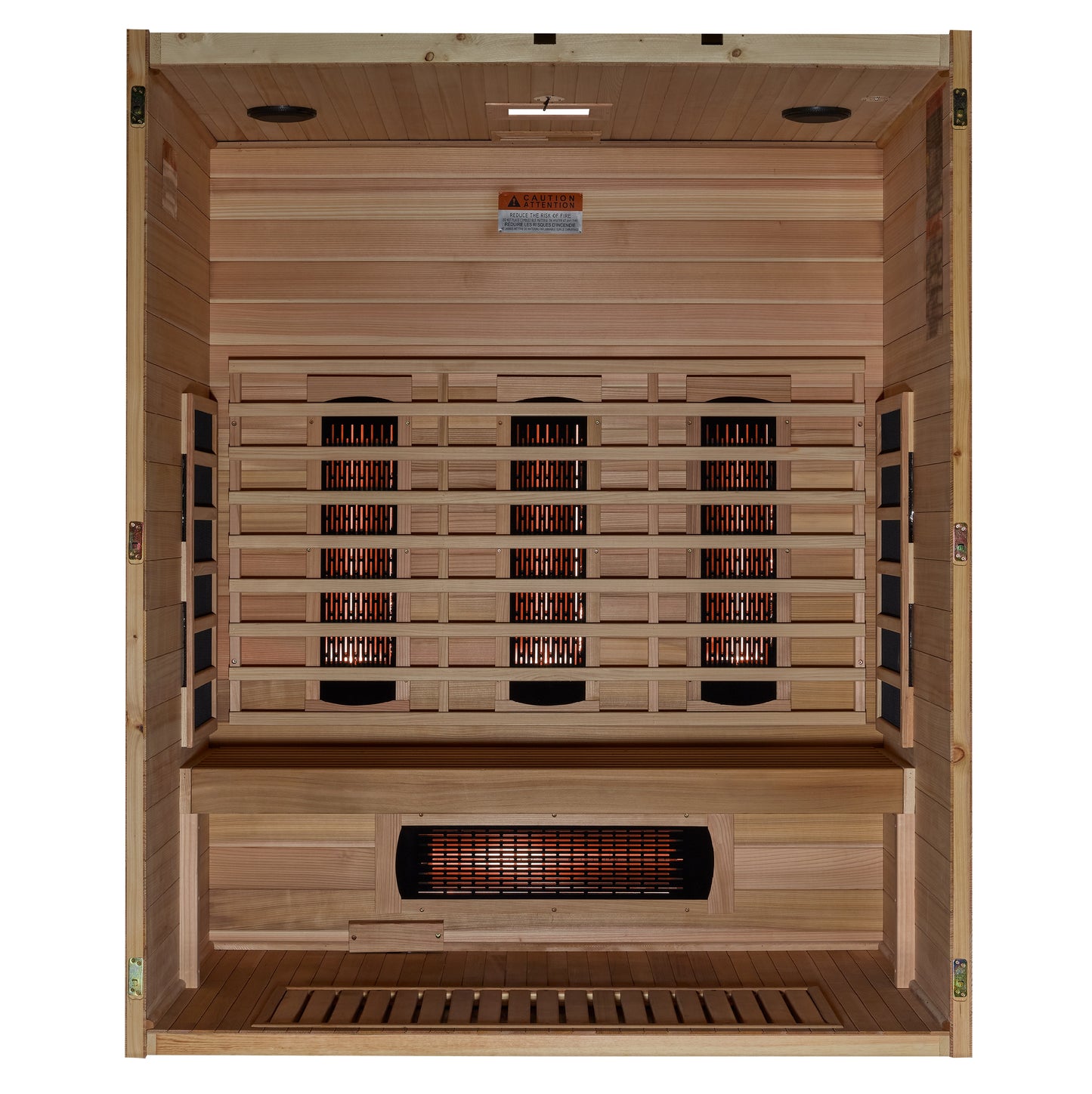 Maxxus "S-Line" Yoga 3-Person Full Spectrum Near Zero FAR Infrared Sauna (MX-S306-01-FS-PC)