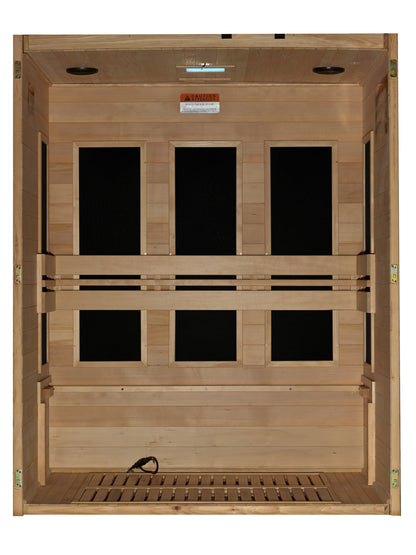 Maxxus "S-Line" Yoga 3-Person Ultra Low EMF FAR Infrared Sauna (MX-S306-01  Elite)