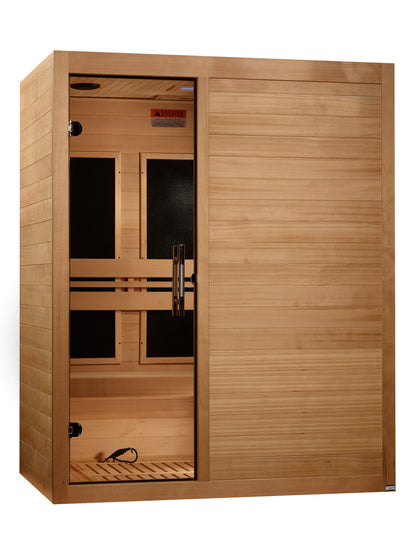 Maxxus "S-Line" Yoga 3-Person Ultra Low EMF FAR Infrared Sauna (MX-S306-01  Elite)