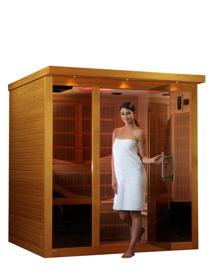 Dynamic "Monaco" Elite 6-Person Ultra Low EMF FAR Infrared Sauna (DYN-6996-01 Elite)
