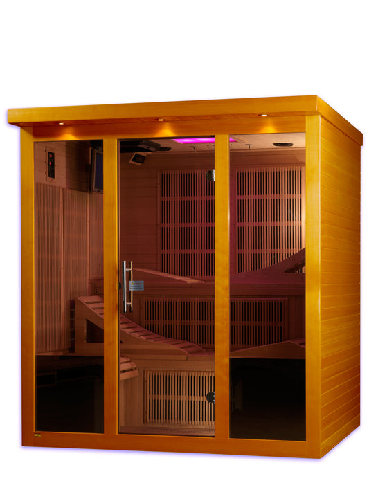 Dynamic "Monaco" Elite 6-Person Ultra Low EMF FAR Infrared Sauna (DYN-6996-01 Elite)