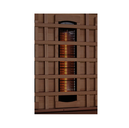 Golden Designs 6-Person Full Spectrum PureTech™ Near Zero EMF FAR Infrared Sauna with Himalayan Salt Bar (GDI-8260-01)