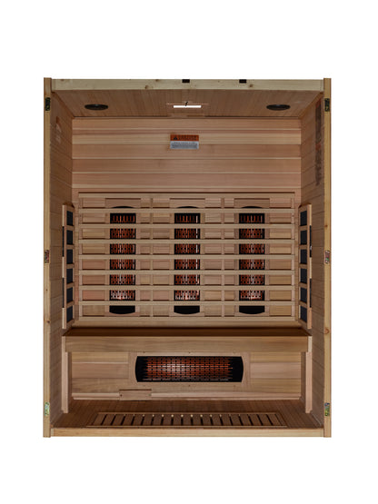 Maxxus "S-Line" Yoga 3-Person Full Spectrum Near Zero FAR Infrared Sauna (MX-S306-01-FS-PC)