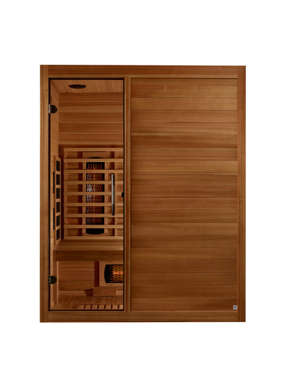 Maxxus "S-Line" Yoga 3-Person Full Spectrum Near Zero FAR Infrared Sauna (MX-S306-01-FS-PC)