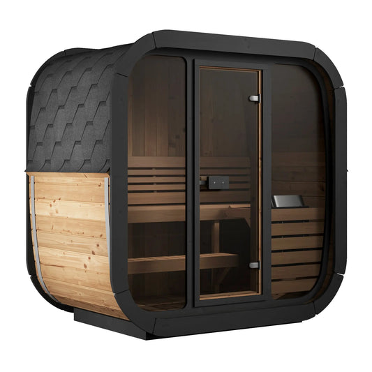 SaunaLife Model CL4G (Cube-Series Outdoor Home Sauna Kit, Up to 3 Persons) SaunaLife